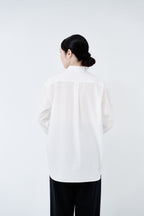 Omi-sarashi cotton shirt_White