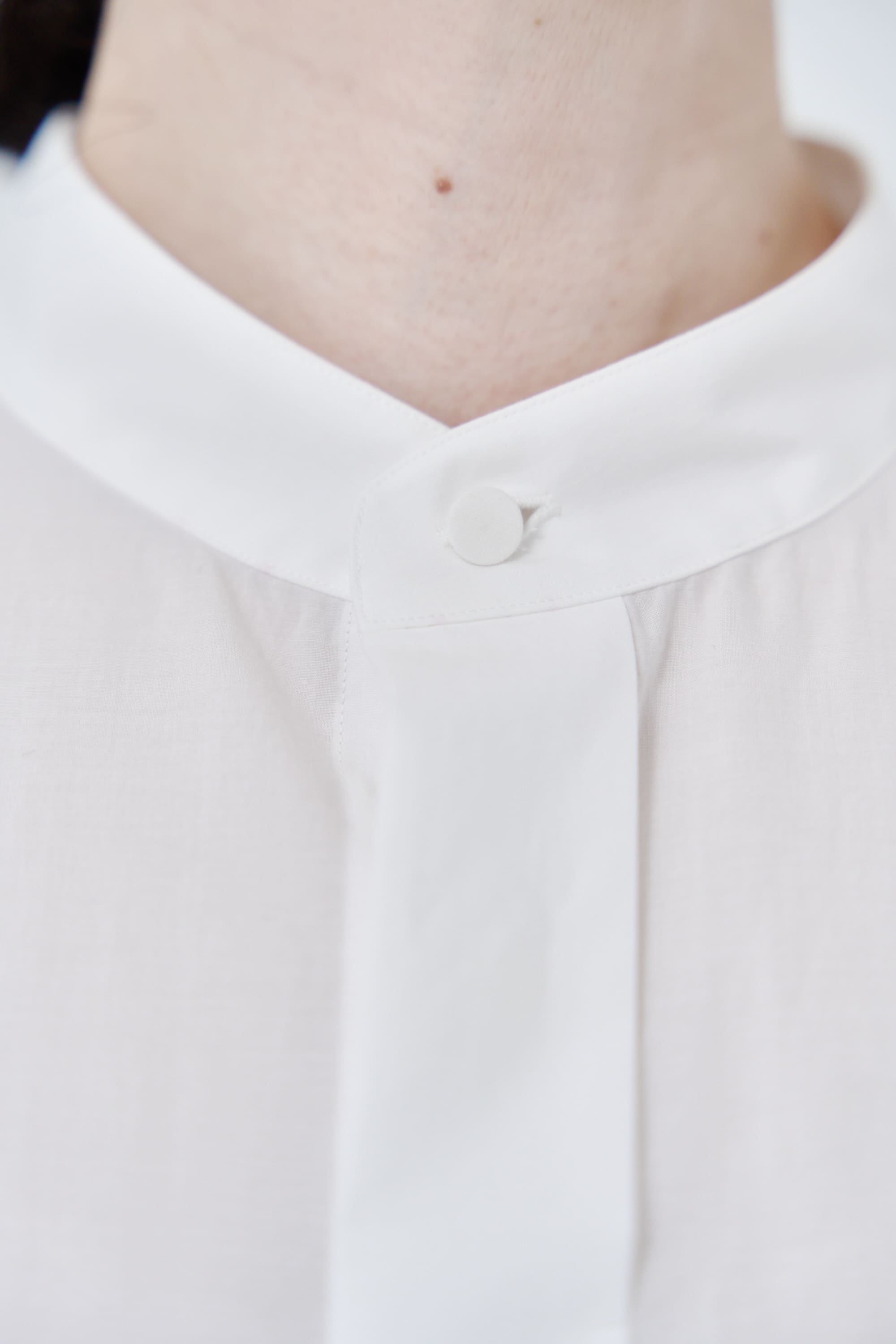 Omi-sarashi cotton shirt_White