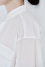 Omi-sarashi cotton shirt_White
