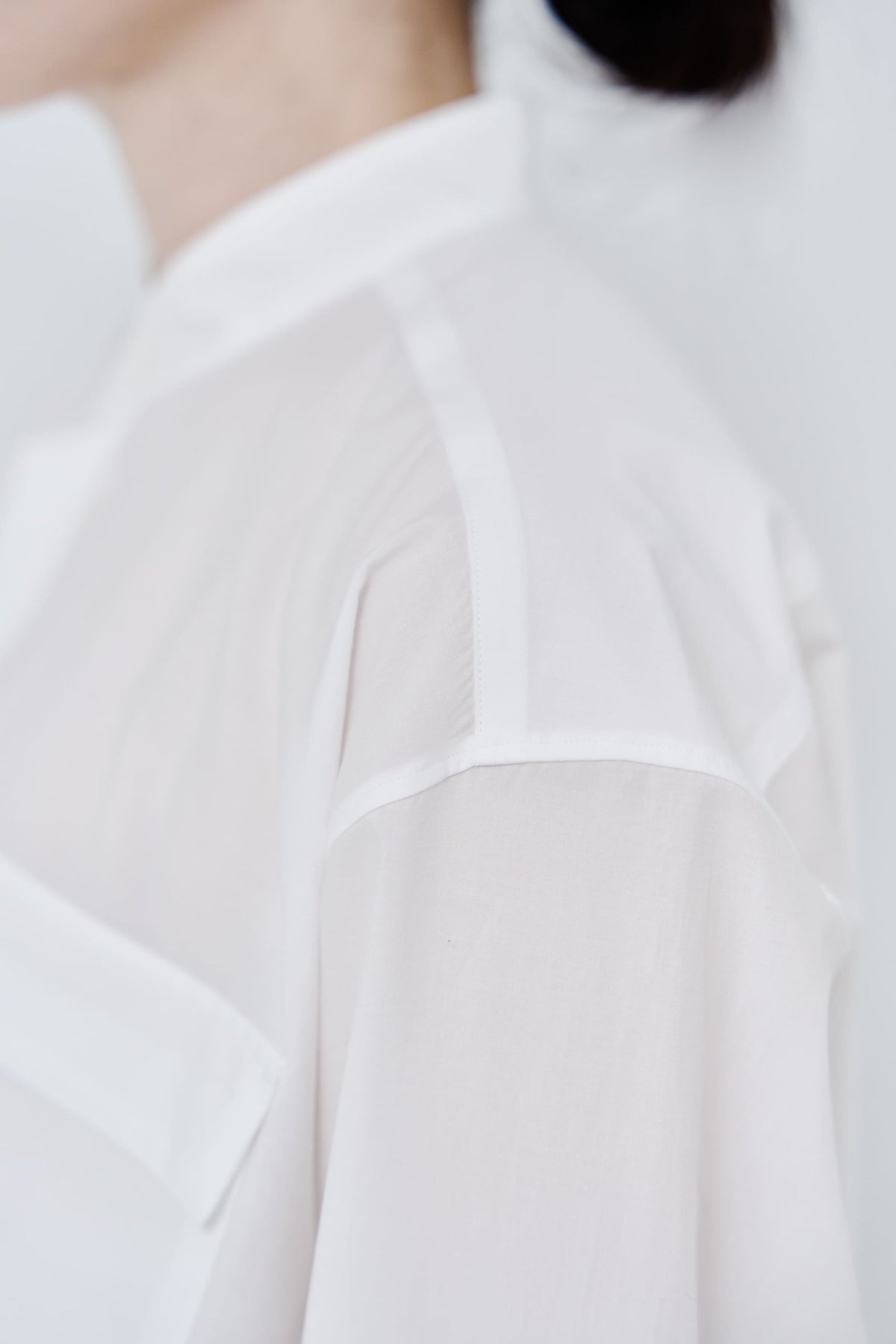 Omi-sarashi cotton shirt_White