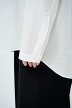 Omi-sarashi cotton shirt_White