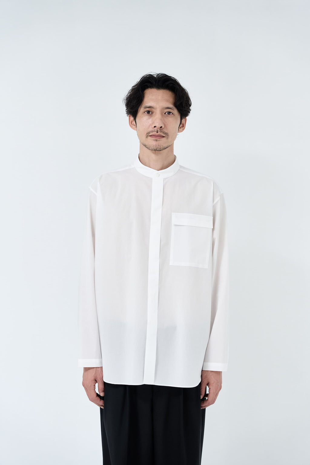 Omi-sarashi cotton shirt_White