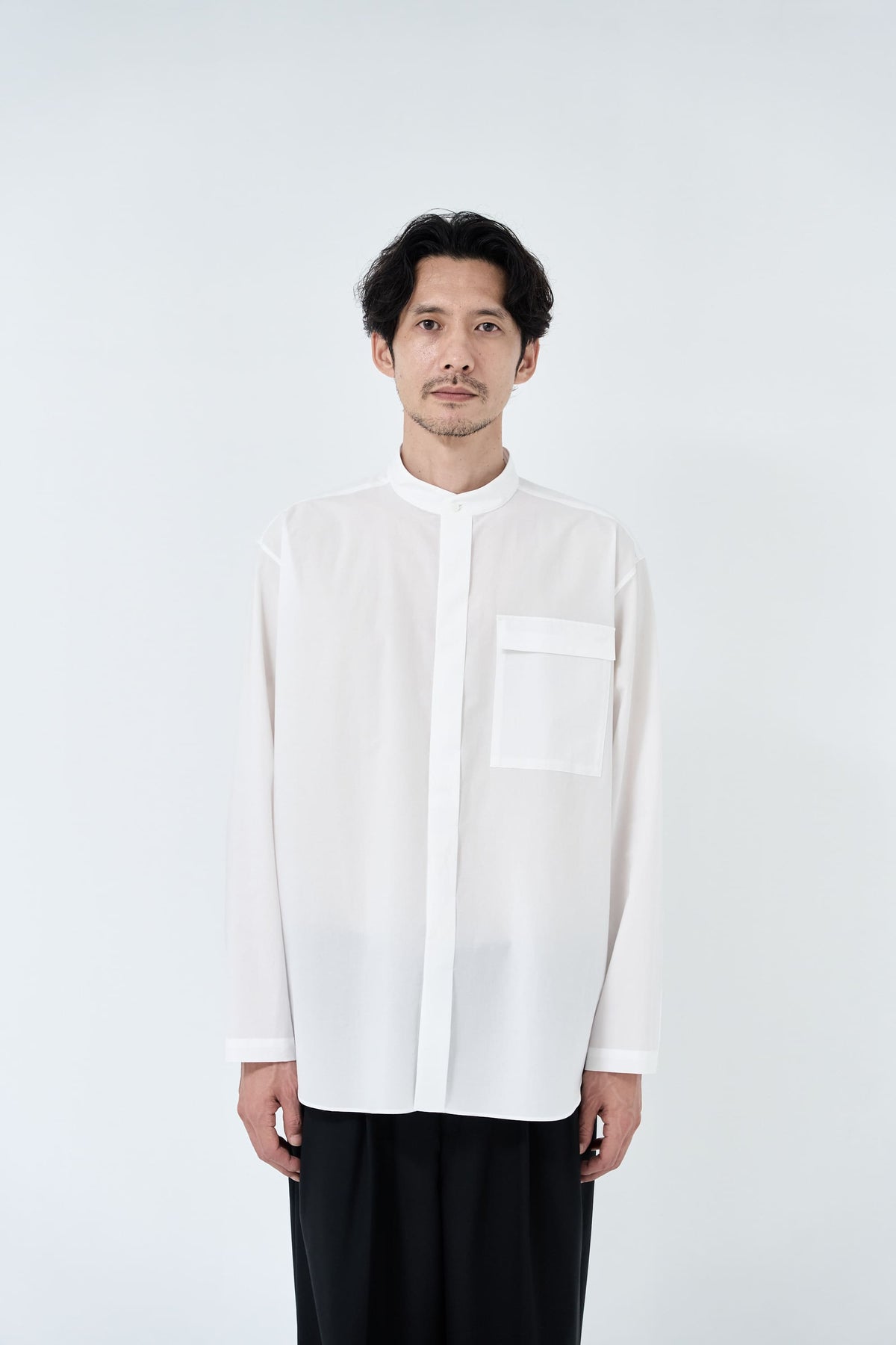 Omi-sarashi cotton shirt_White