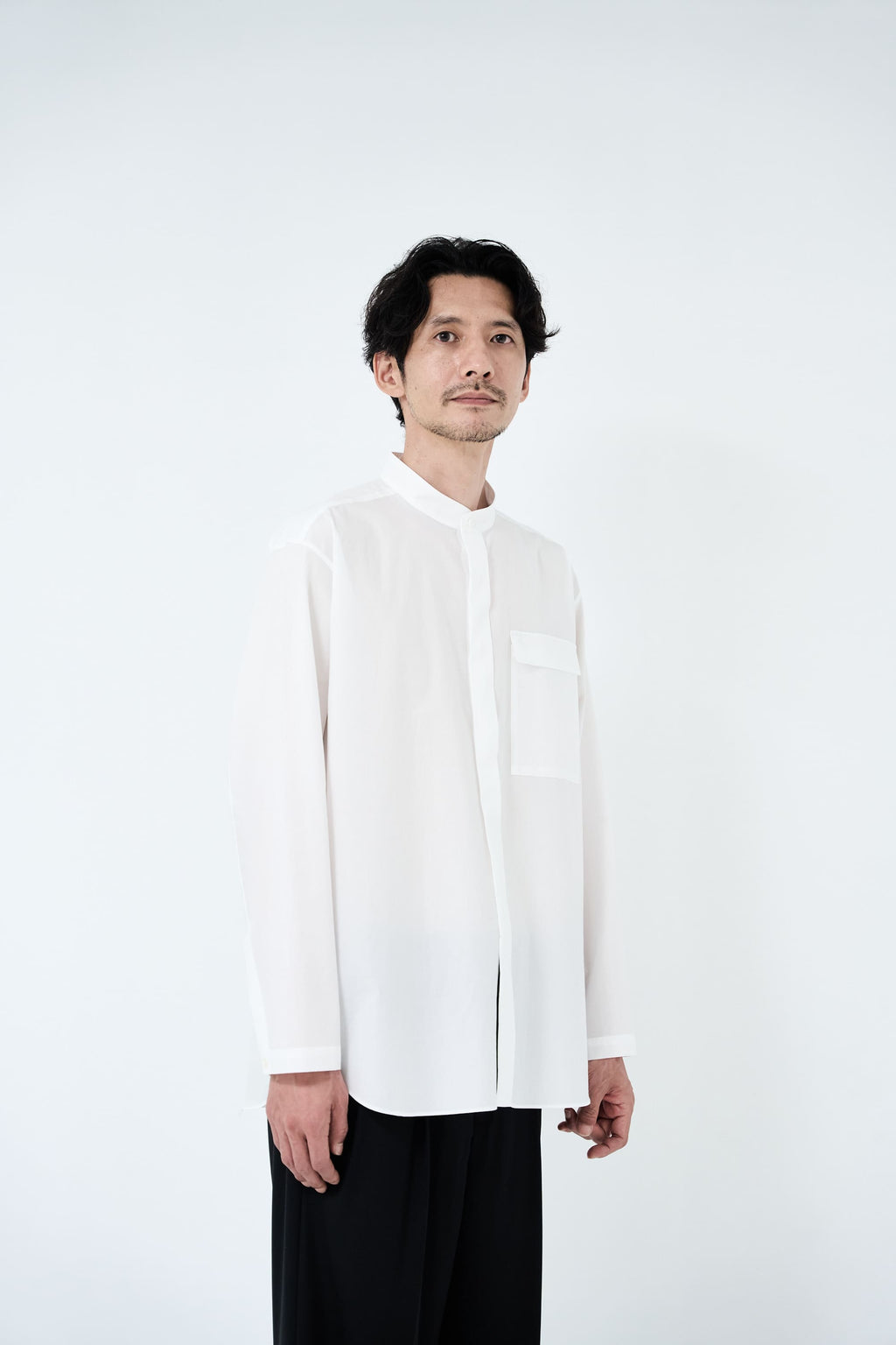 Omi-sarashi cotton shirt_White