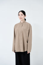 Omi-sarashi cotton shirt_Grage