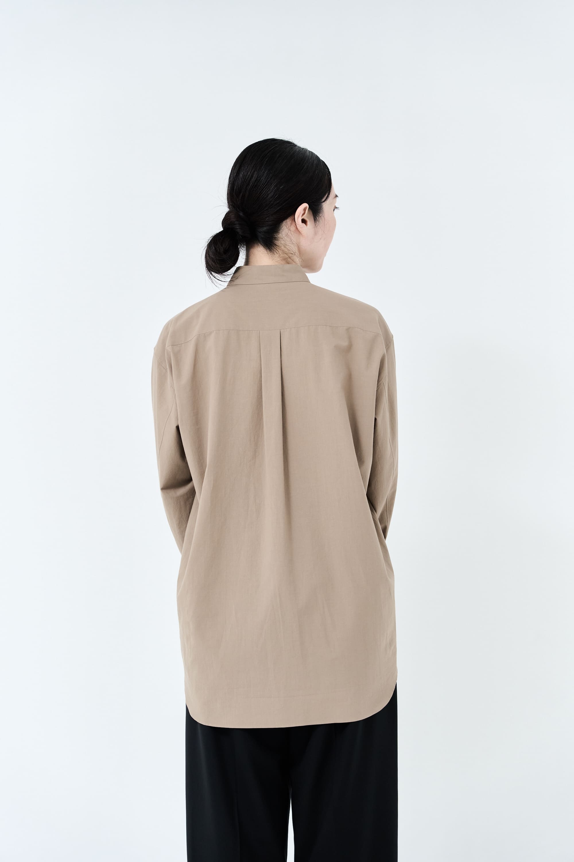 Omi-sarashi cotton shirt_Grage