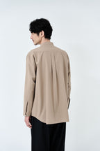 Omi-sarashi cotton shirt_Grage