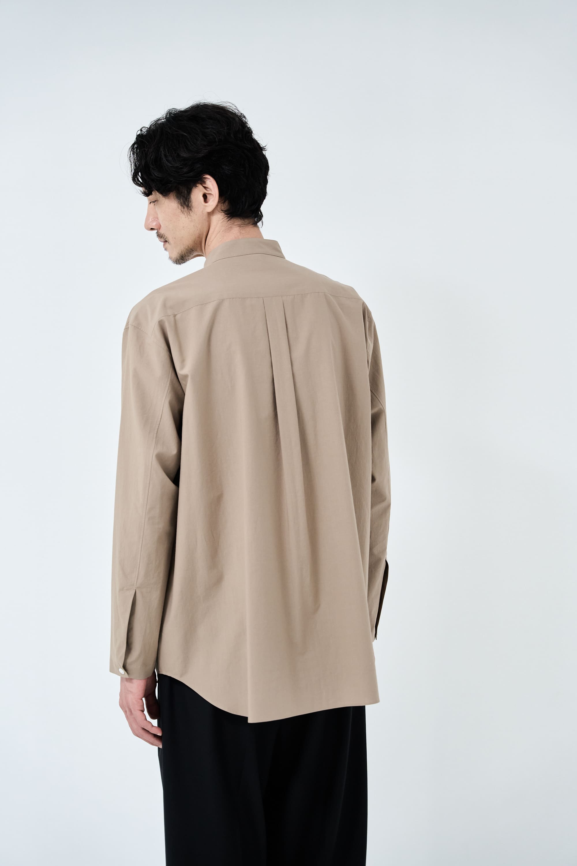 Omi-sarashi cotton shirt_Grage