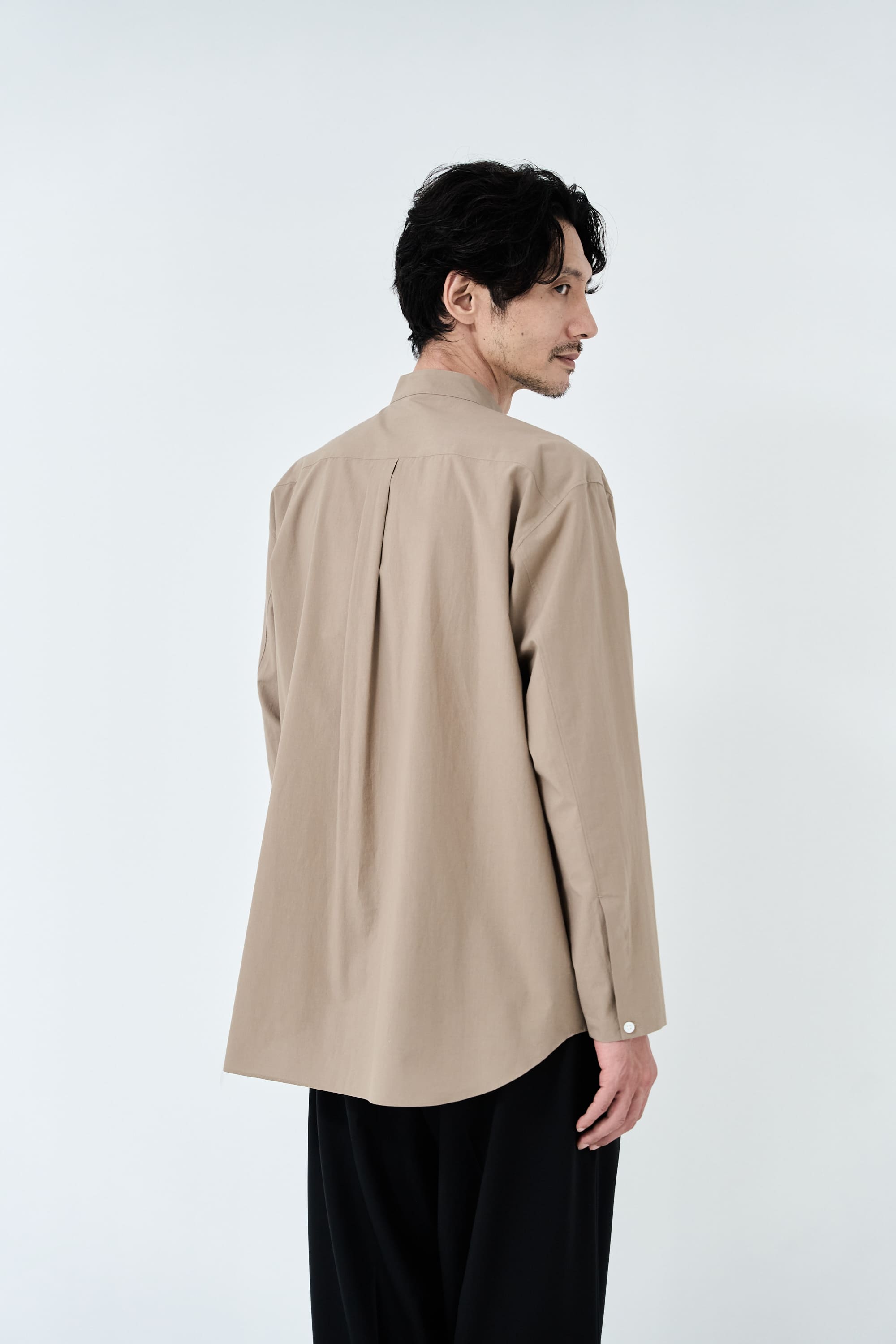 Omi-sarashi cotton shirt_Grage