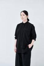 Omi-sarashi cotton shirt_Black