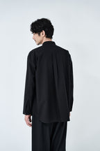 Omi-sarashi cotton shirt_Black