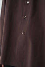 Cotton High-twist voile shirt_赤土色